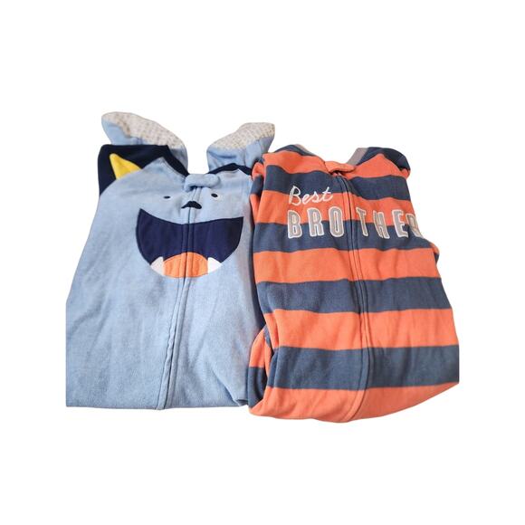 Carter's Bundle of 5 Footed Fleece Sleep & Play One Pieces, 24 Months - Picture 6 of 6